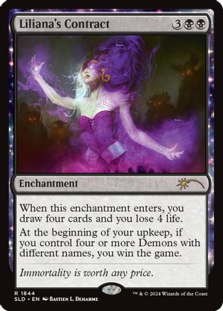 Liliana's Contract (1844) (SLD-1844) - [Secret Lair Drop Series] - Trinity Hobby