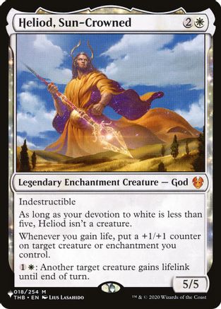 Heliod, Sun-Crowned  (LIST-018/254) - [The List Reprints] - Trinity Hobby