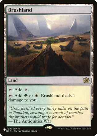 Brushland (BRO)  (LIST-259/012) - [The List Reprints] - Trinity Hobby