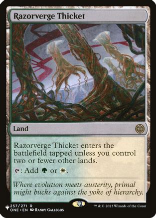 Razorverge Thicket  (LIST-257/271) - [The List Reprints] - Trinity Hobby