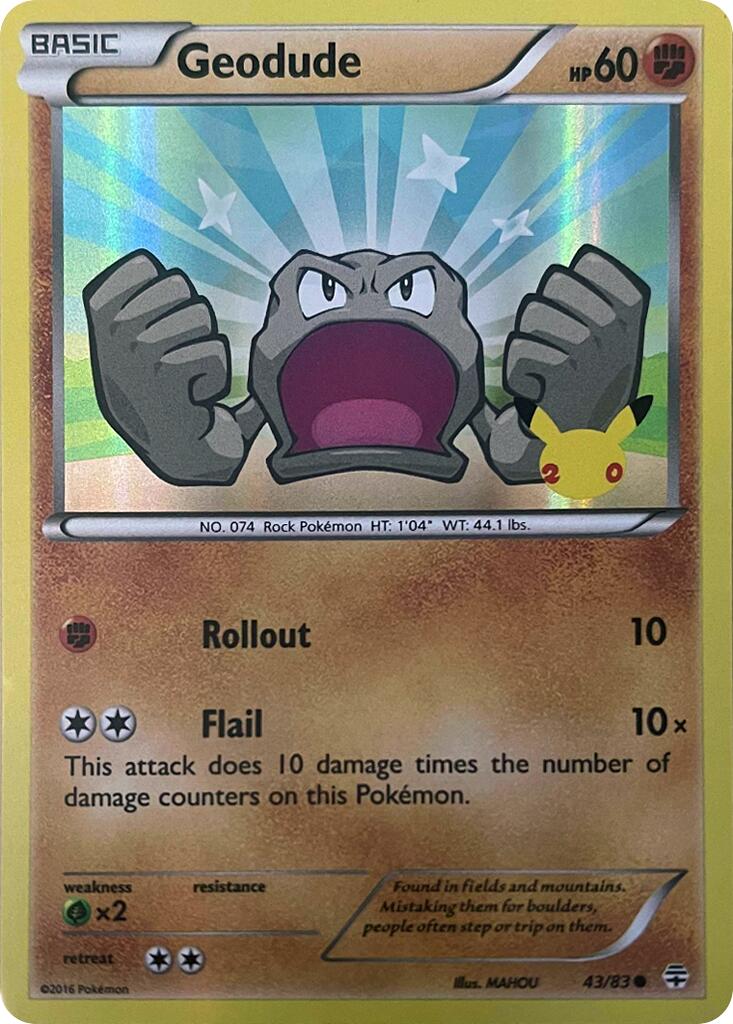 Geodude (043/083) [Celebrations: 25th Anniversary] - Trinity Hobby