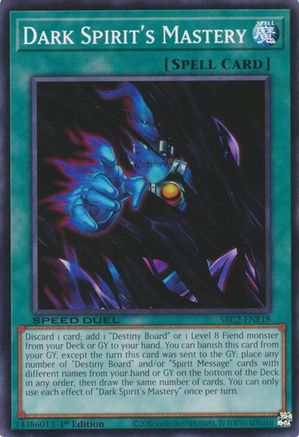 Dark Spirit's Mastery [SBC2-ENE18] Common - Trinity Hobby
