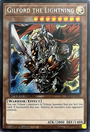 Gilford the Lightning (PSR) [SBC2-ENC01] Prismatic Secret Rare - Trinity Hobby
