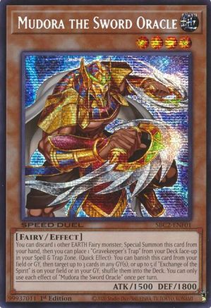Mudora the Sword Oracle (PSR) [SBC2-ENF01] Prismatic Secret Rare - Trinity Hobby
