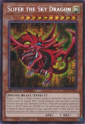 Slifer the Sky Dragon [SBC2-ENA01] Prismatic Secret Rare - Trinity Hobby