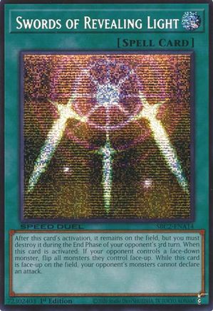 Swords of Revealing Light (PSR) [SBC2-ENA14] Prismatic Secret Rare - Trinity Hobby