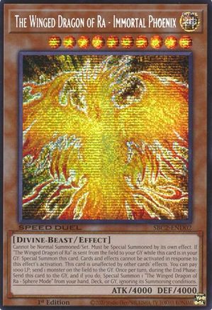 The Winged Dragon of Ra - Immortal Phoenix (PSR) [SBC2-END02] Prismatic Secret Rare - Trinity Hobby