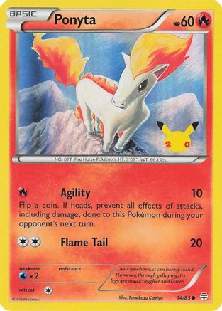 Ponyta (014/083) [Celebrations: 25th Anniversary] - Trinity Hobby