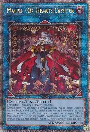 Maliss Q Hearts Crypter (Quarter Century Secret Rare) [CRBR-EN020] Quarter Century Secret Rare - Trinity Hobby