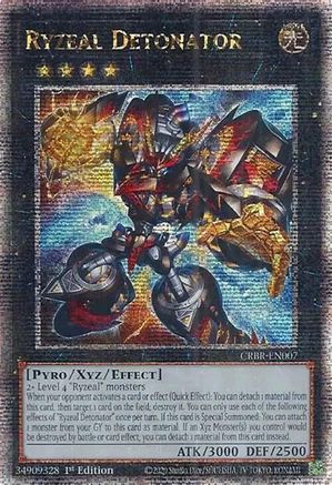 Ryzeal Detonator (Quarter Century Secret Rare) [CRBR-EN007] Quarter Century Secret Rare - Trinity Hobby