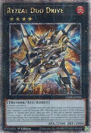 Ryzeal Duo Drive (Quarter Century Secret Rare) [CRBR-EN006] Quarter Century Secret Rare - Trinity Hobby