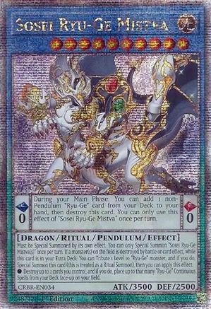 Sosei Ryu-Ge Mistva (Quarter Century Secret Rare) [CRBR-EN034] Quarter Century Secret Rare - Trinity Hobby