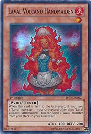 Laval Volcano Handmaiden [HA06-EN002] Super Rare - Trinity Hobby