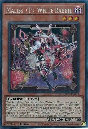 Maliss P White Rabbit [CRBR-EN015] Collector's Rare - Trinity Hobby