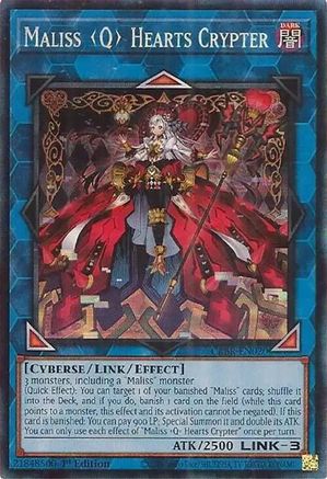 Maliss Q Hearts Crypter [CRBR-EN020] Collector's Rare - Trinity Hobby