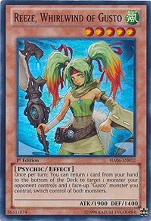 Reeze, Whirlwind of Gusto [HA06-EN012] Super Rare - Trinity Hobby