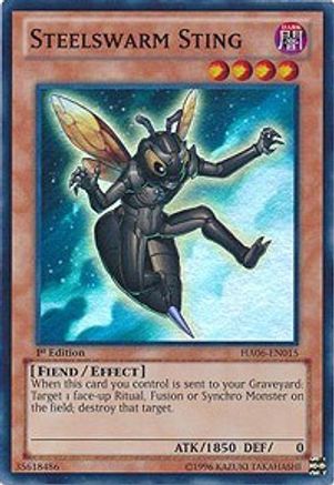 Steelswarm Sting [HA06-EN015] Super Rare - Trinity Hobby