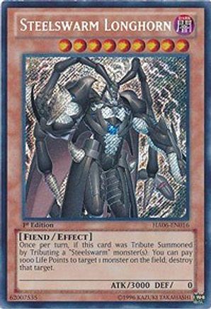 Steelswarm Longhorn [HA06-EN016] Secret Rare - Trinity Hobby