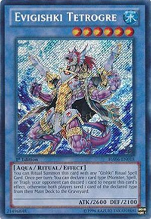 Evigishki Tetrogre [HA06-EN018] Secret Rare - Trinity Hobby