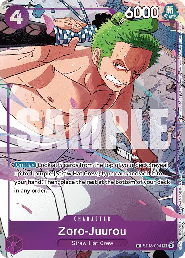 Zoro-Juurou (ST18-004) (ST18-004) - [Emperors in the New World] Foil - Trinity Hobby