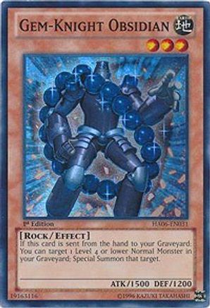 Gem-Knight Obsidian [HA06-EN031] Super Rare - Trinity Hobby