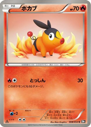 Tepig (Japanese)  008/053 - [BW1 Black Collection]