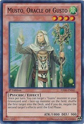 Musto, Oracle of Gusto [HA06-EN045] Super Rare - Trinity Hobby