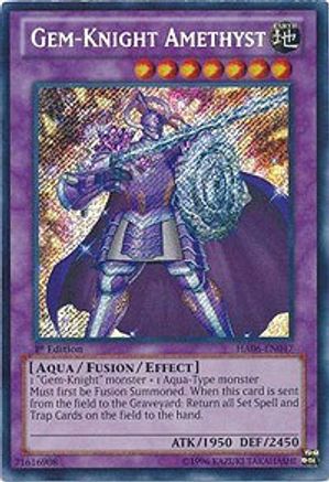 Gem-Knight Amethyst [HA06-EN047] Secret Rare - Trinity Hobby