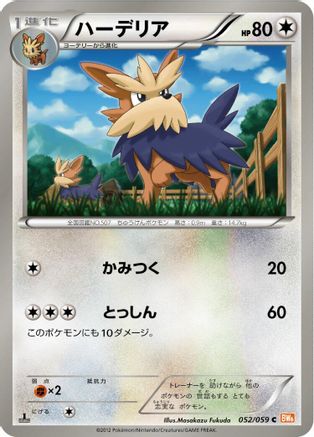 Herdier (Japanese)  052/059 - [BW6 Cold Flare]
