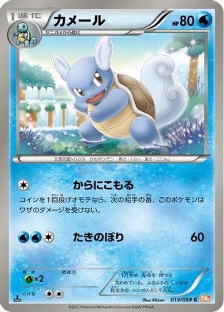 Wartortle (Japanese)  013/059 - [BW6 Cold Flare]