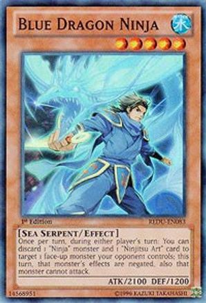Blue Dragon Ninja [REDU-EN083] Super Rare - Trinity Hobby