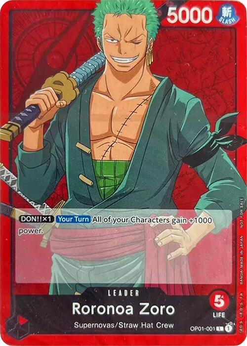 Roronoa Zoro (OP01-001) - [One Piece Demo Deck Cards]