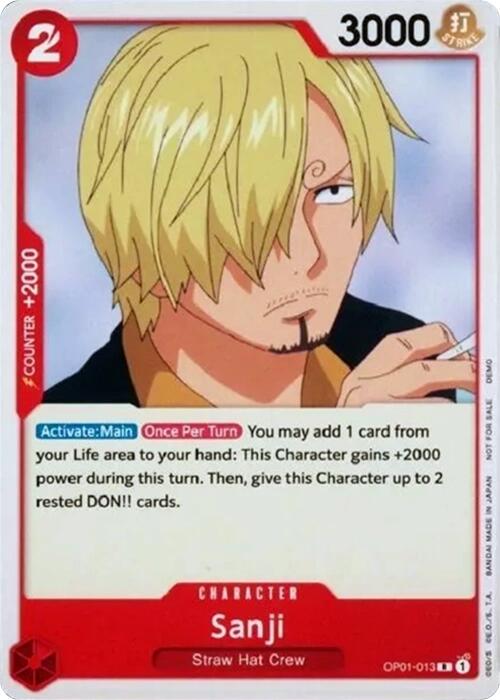 Sanji (OP01-013) - [One Piece Demo Deck Cards] - Trinity Hobby