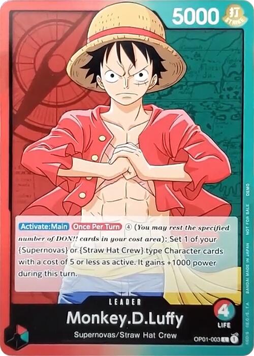 Monkey.D.Luffy [One Piece Demo Deck Cards] - Trinity Hobby