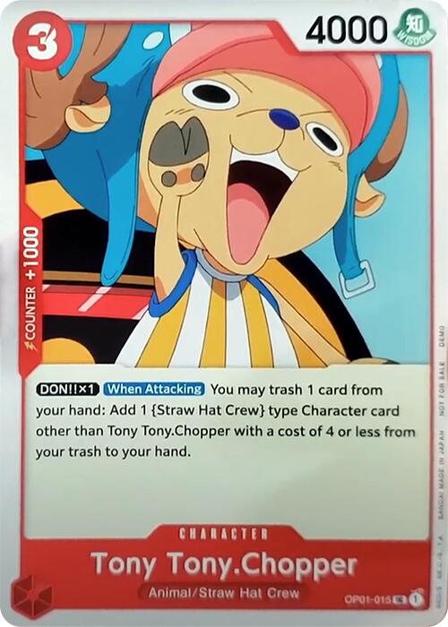 Tony Tony.Chopper (015) (OP01-015) - [One Piece Demo Deck Cards] - Trinity Hobby
