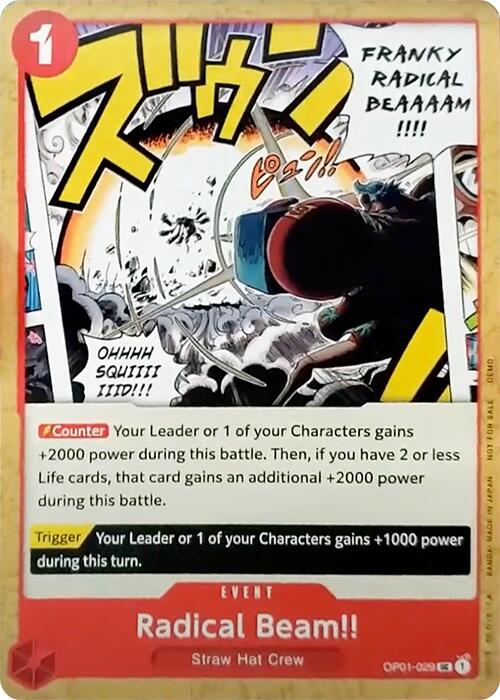 Radical Beam!! (OP01-029) - [One Piece Demo Deck Cards] - Trinity Hobby