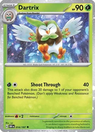 Dartrix (Cosmos Holo) - (014/197) Holofoil [Miscellaneous Cards & Products]