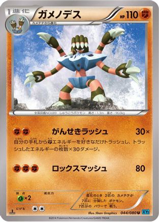 Barbaracle (Japanese)  044/080 - [XY2 Wild Blaze]