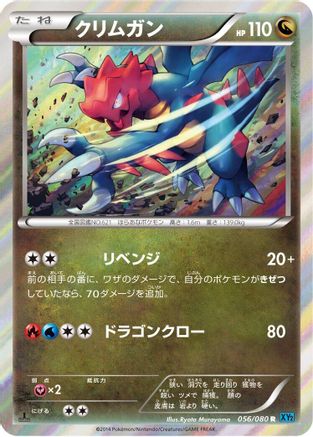 Druddigon (Japanese)  056/080 - [XY2 Wild Blaze]