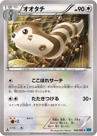 Furret (Japanese)  068/080 - [XY2 Wild Blaze]