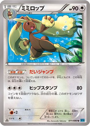 Lopunny (Japanese)  071/080 - [XY2 Wild Blaze]