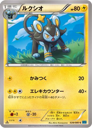 Luxio (Japanese)  028/080 - [XY2 Wild Blaze]