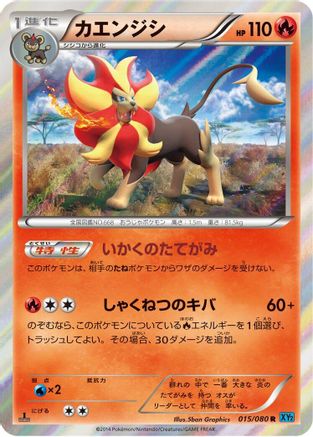 Pyroar (Japanese)  015/080 - [XY2 Wild Blaze]