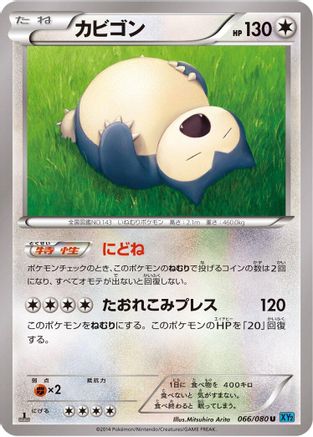 Snorlax (Japanese)  066/080 - [XY2 Wild Blaze]