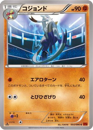 Mienshao (Japanese)  055/096 - [XY3 Rising Fist]