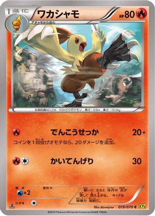 Combusken (Japanese)  019/070 - [XY5Bg Gaia Volcano]