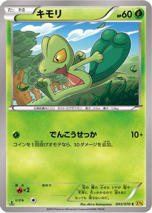 Treecko (Japanese)  003/070 - [XY5Bg Gaia Volcano]