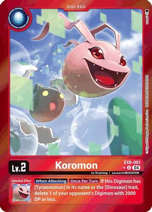 Koromon [EX8-001] (Limited Foil) [Chain of Liberation] - Trinity Hobby