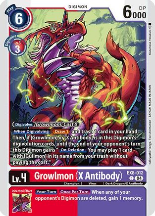 Growlmon (X Antibody) [EX8-012] [Chain of Liberation] - Trinity Hobby
