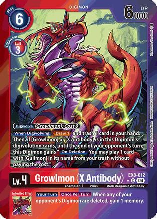 Growlmon (X Antibody) [EX8-012] (Limited Foil) [Chain of Liberation] - Trinity Hobby